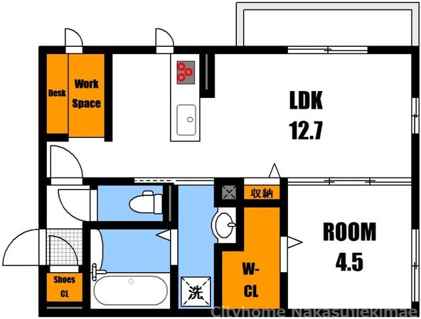 可部駅 徒歩5分 3階の物件間取画像